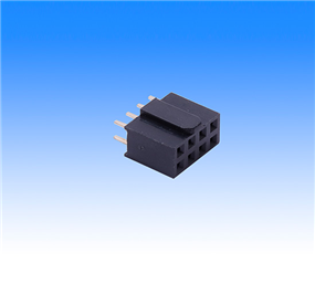 2.54排母 雙排 180度 Y型 PA6T 帶凸點