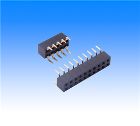 2.54排母 雙排 180度 U型 PA6T 蜈蚣腳